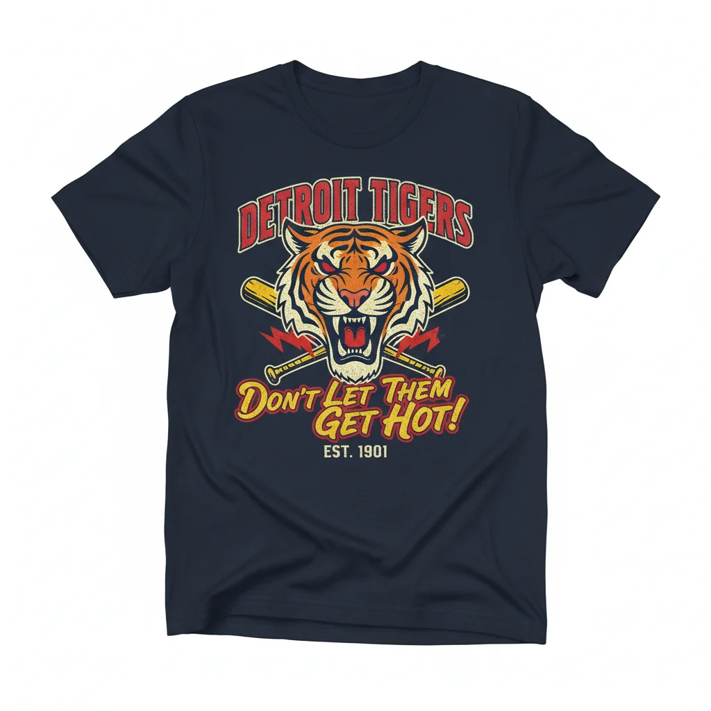 Detroit Tigers 'Don't Let Them Get Hot' MLB Fan Shirt - Premium Durability & Comfort