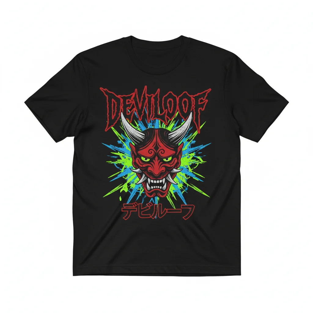 Deviloof Logo Tシャツ メタルバンド 公式グッズ Essential リングスパンコットン