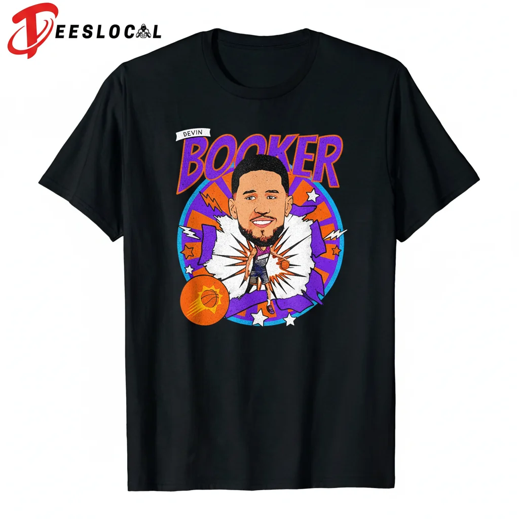 Devin Booker Phoenix Suns Caricature Ornament