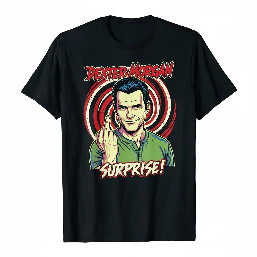 Dexter Flipping Off. Iconic Tee.