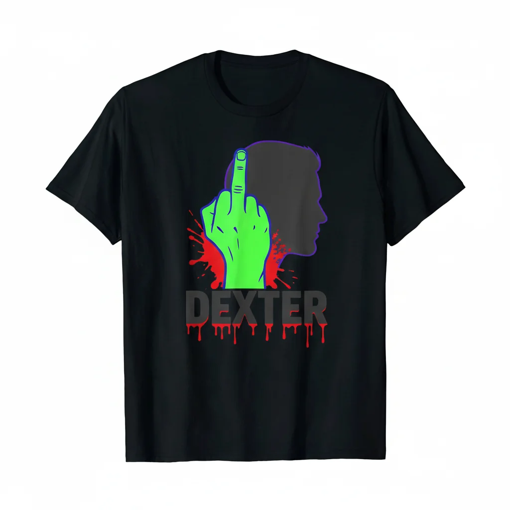 Dexter Morgan Middle Finger T-Shirt - Premium Cotton Tee