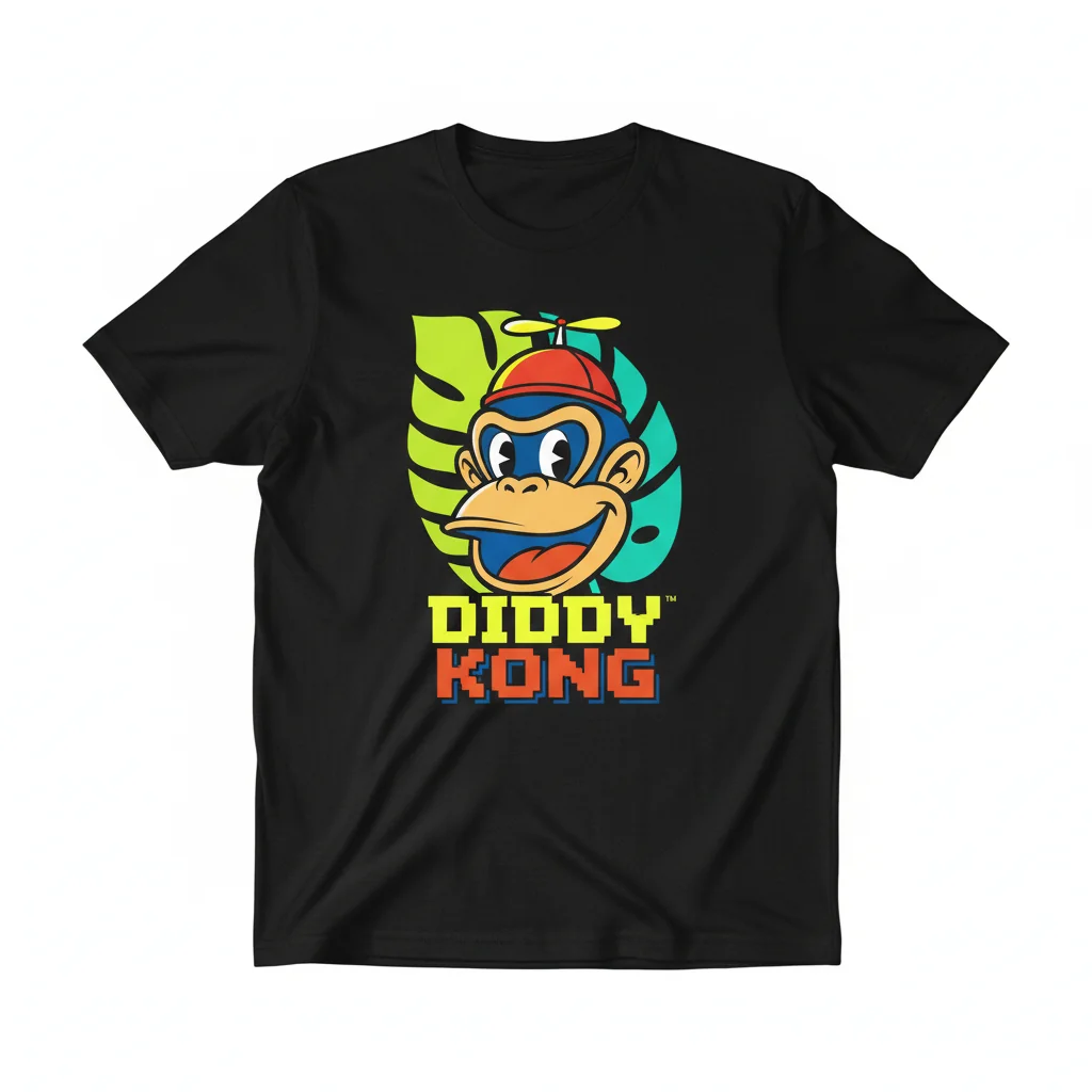 Diddy Kong Country T-Shirt - Official Nintendo Apparel - Premium Cotton Tee
