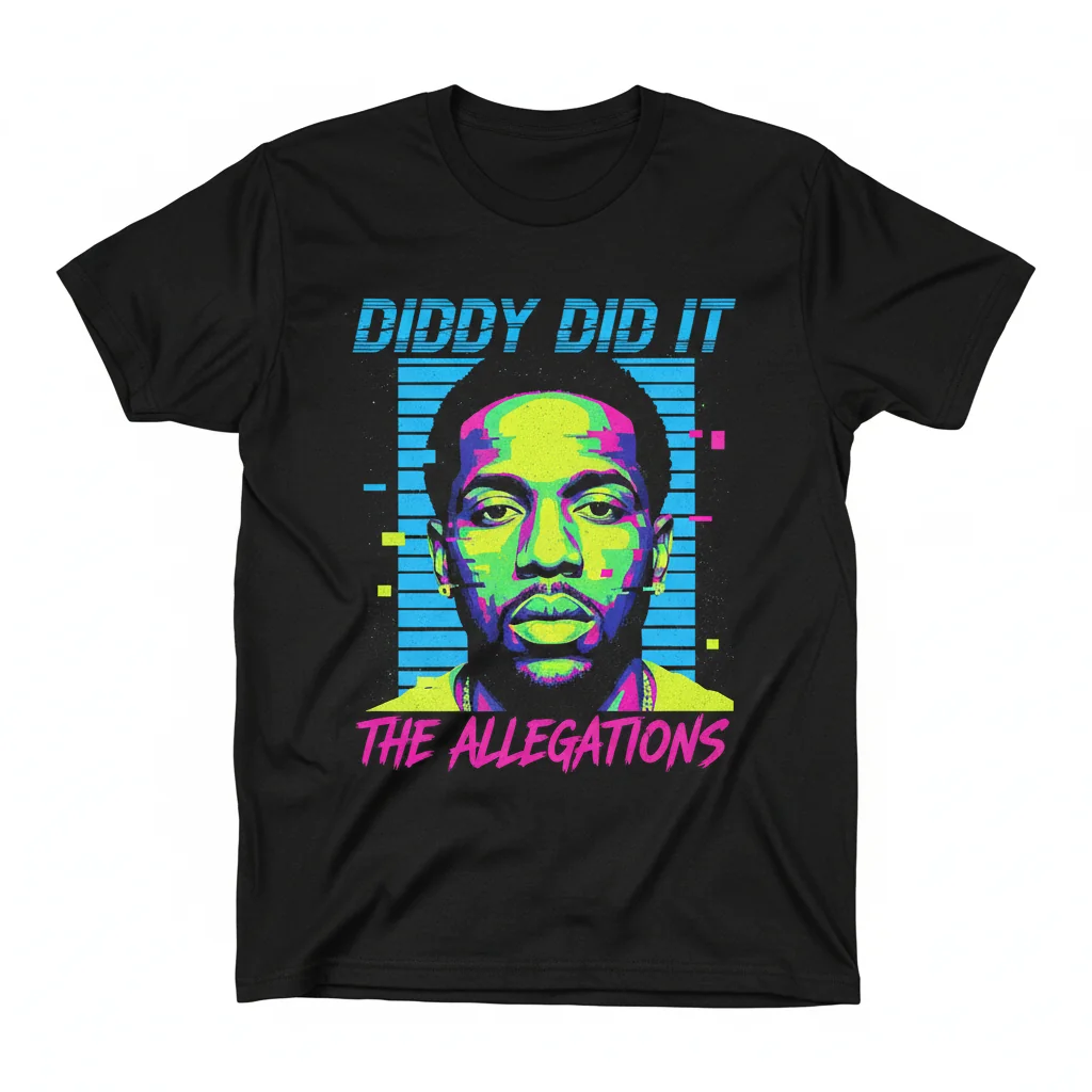 Diddy Mug Shot "Diddy Do It" Premium Graphic Tee – Unmatched Durability & Style