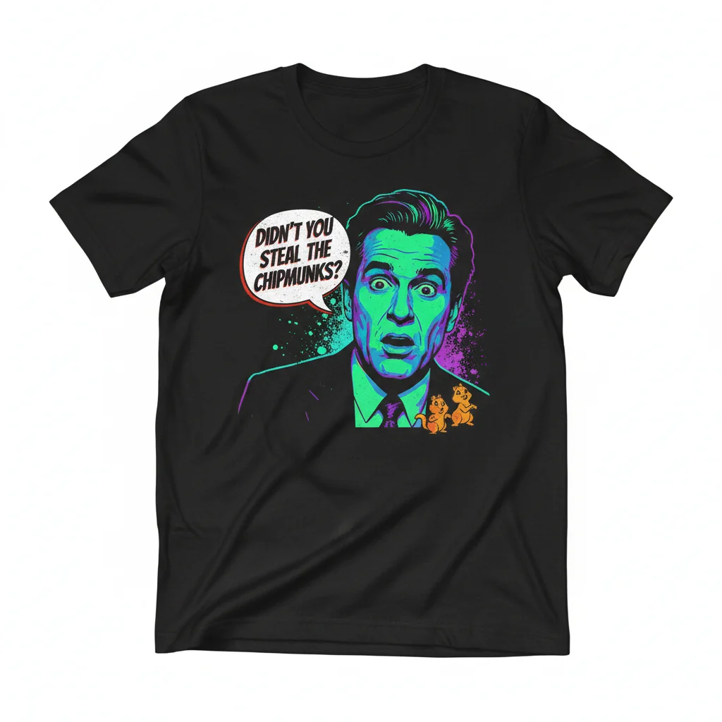 "Didn't You Steal The Chipmunks?" Meme T-Shirt | Ultra-Soft & Durable Unisex Tee