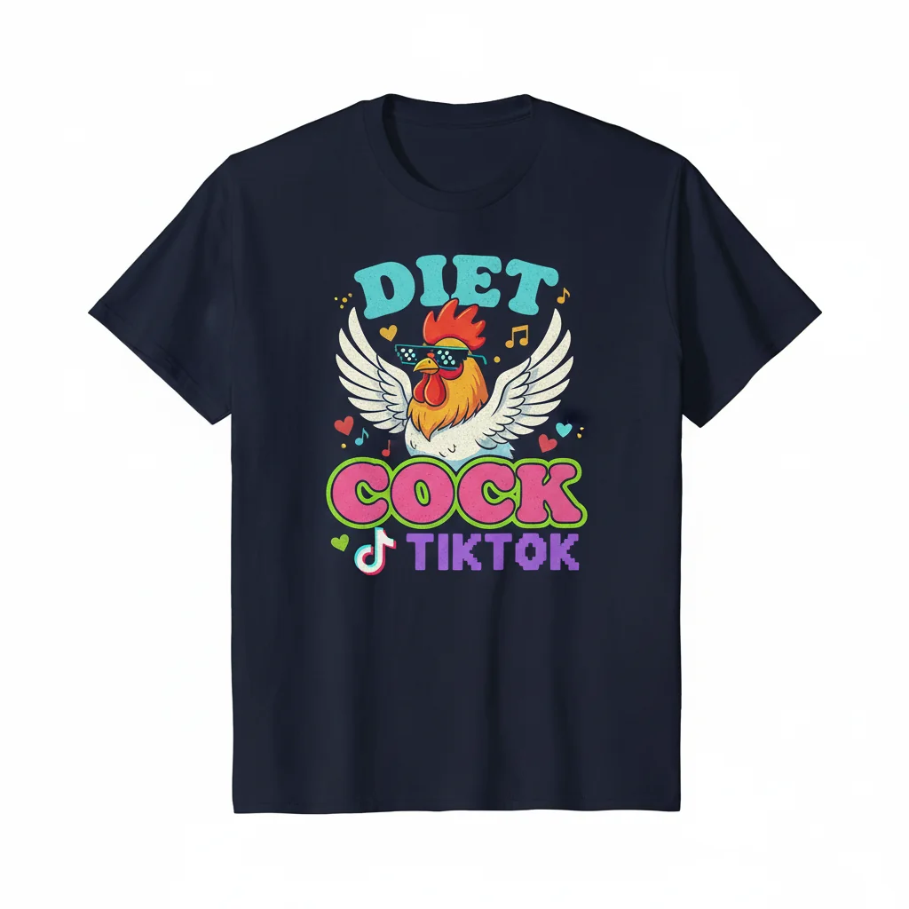 Diet Cock - TikTok Essential Graphic Tee | Funny & Trendy Statement Shirt