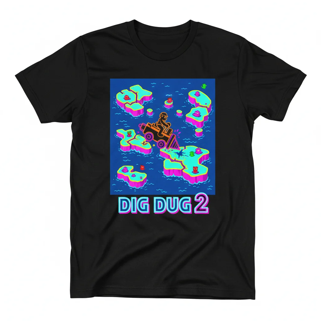 Dig Dug 2 Essential T-Shirt – Classic Arcade Gaming Apparel