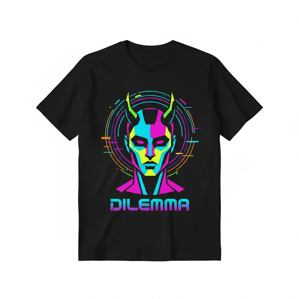 Dilemma: Synth Portrait Tee – Vibe On