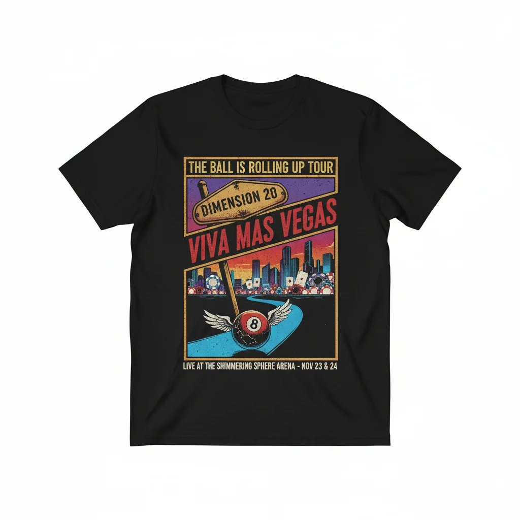 Dimension 20 Viva Mas Vegas: Roll the Dice, Embrace the Journey Tee