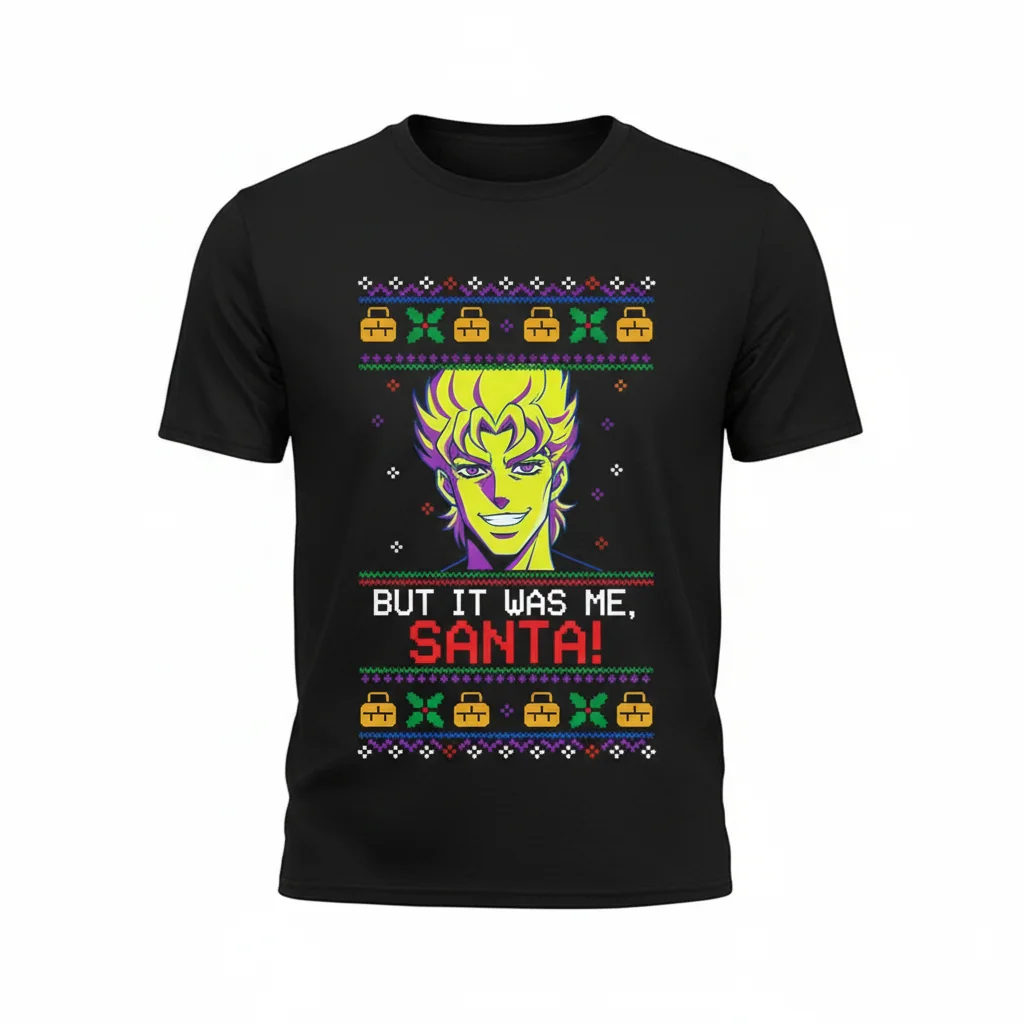 Dio Brando JoJo's Bizarre Adventure Ugly Christmas Sweater - Funny Anime Holiday Pullover