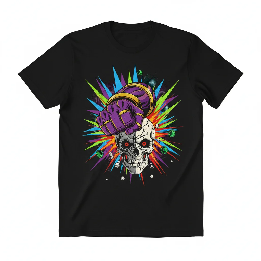 Anime JoJo's Bizarre Adventure DIO vs Star Platinum T-Shirt - Essential Cotton Tee