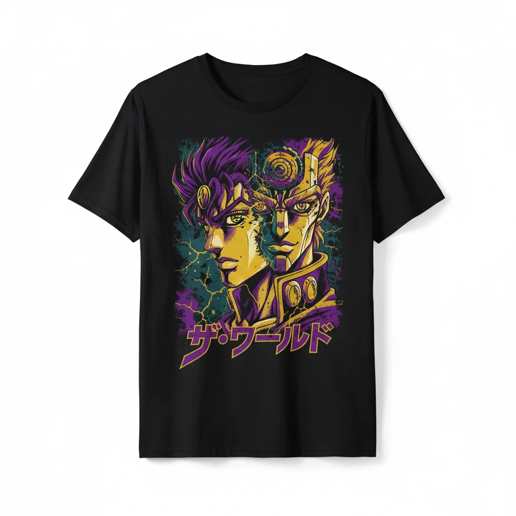 Embrace the Power: Dio's The World Diego Brando Jojo Bizarre Adventure Premium Tee