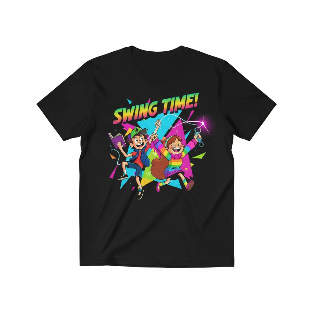 Dipper and Mabel Grappling Hook Durable & Vibrant Unisex T-Shirt – Essential Comfort