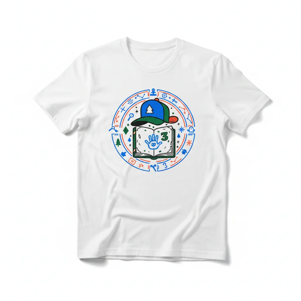 Dipper Pines Gravity Falls T-Shirt - Essential Graphic Tee for Fans