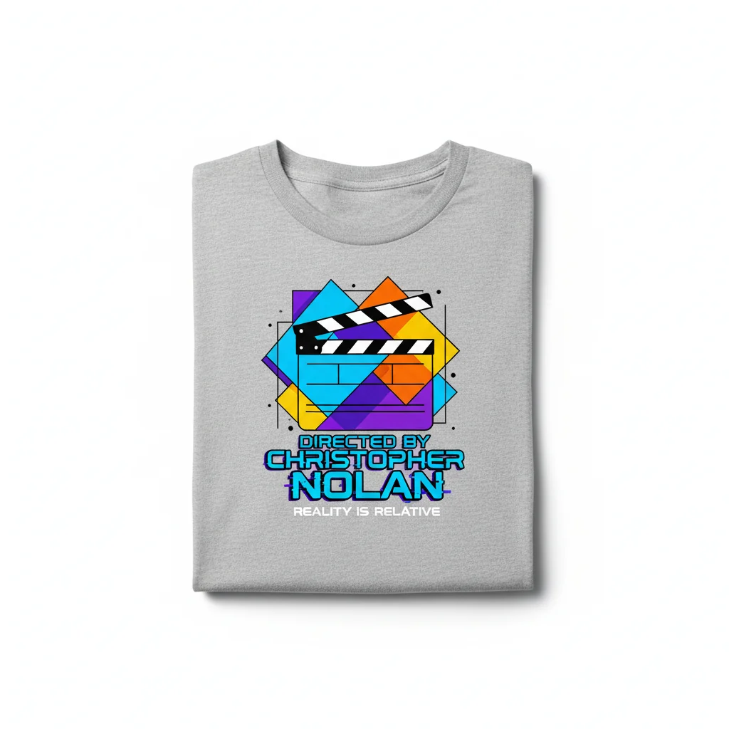 Christopher Nolan Font 2 Directed T-Shirt - Essential Cotton Tee