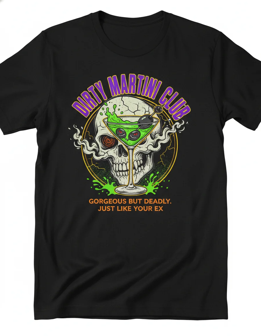 Dirty Martini Club 'Gorgeous But Deadly' T-Shirt | Premium Unisex Tee