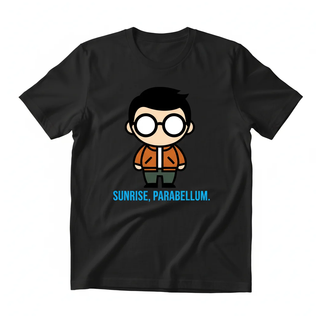 Disco Elysium Kim Kitsuragi Chibi "Sunrise, Parabellum" Essential T-Shirt