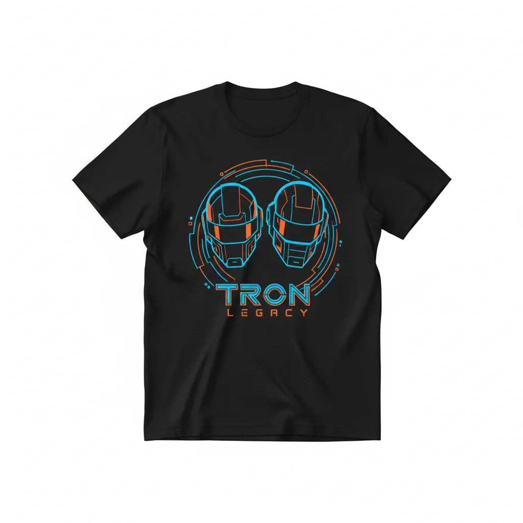 Official Disney Tron Legacy Daft Punk Graphic Tee - Premium Collector's Edition