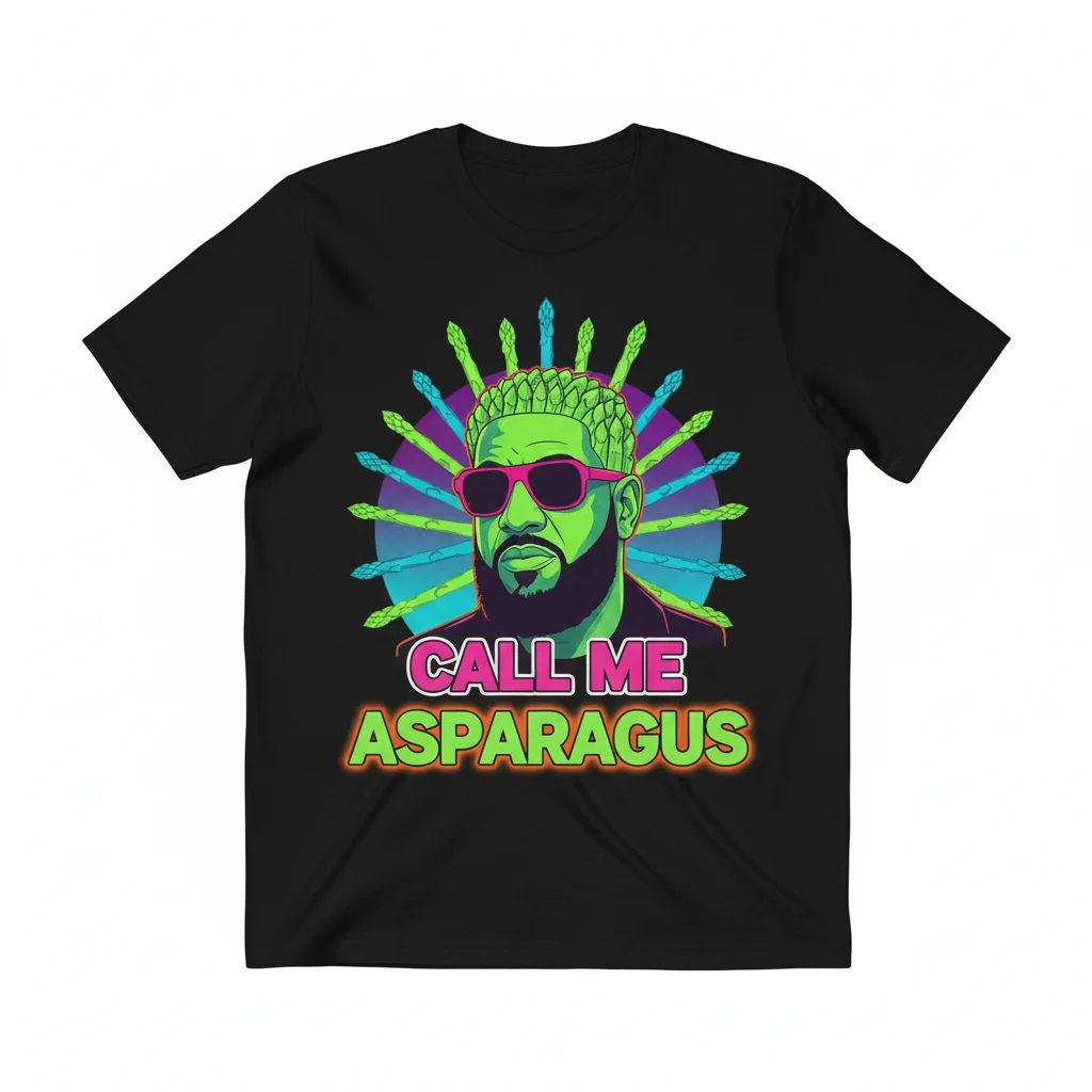 DJ Khaled Call Me Asparagus Meme T-Shirt - Funny Quote Apparel