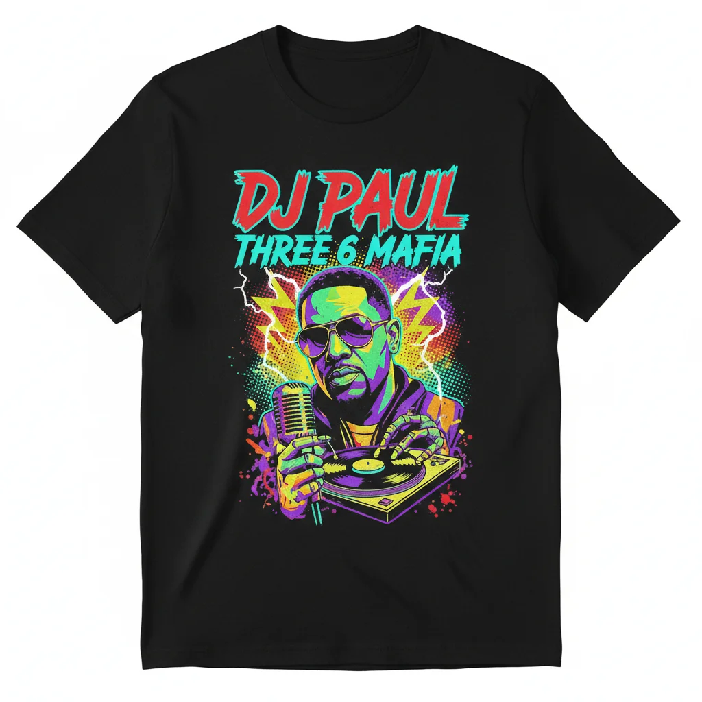 DJ Paul Three Six Mafia Essential T-Shirt – Classic Hip Hop Apparel