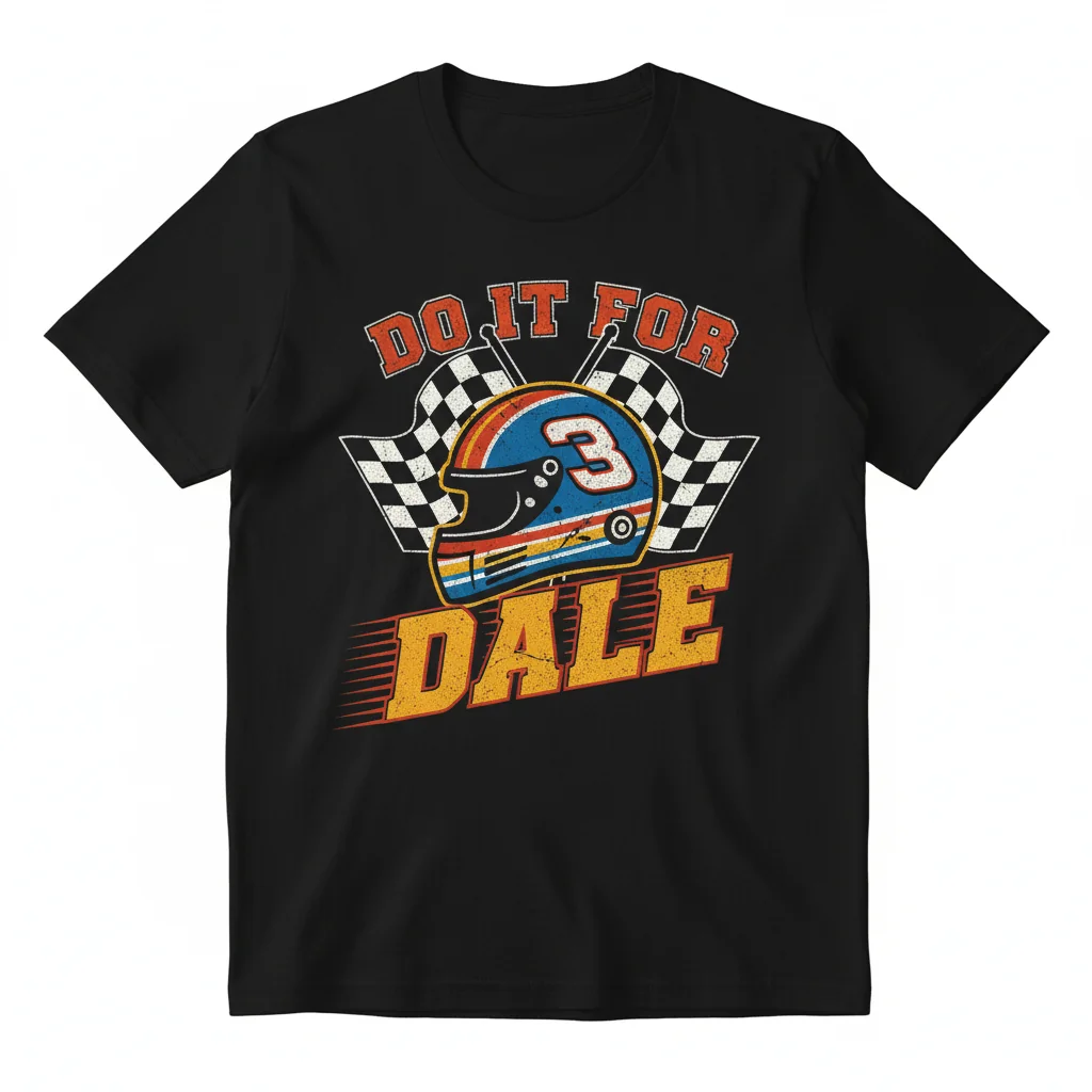 Do It For Dale Earnhardt Sr. NASCAR Fan T-Shirt - Premium Cotton