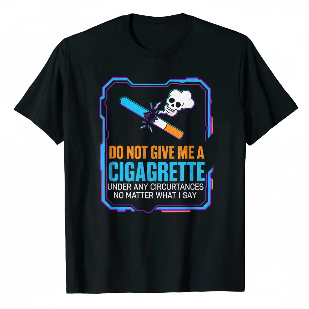 Don't Give Me a Cigarette Essential T-Shirt – Humorous Quit Smoking Tee