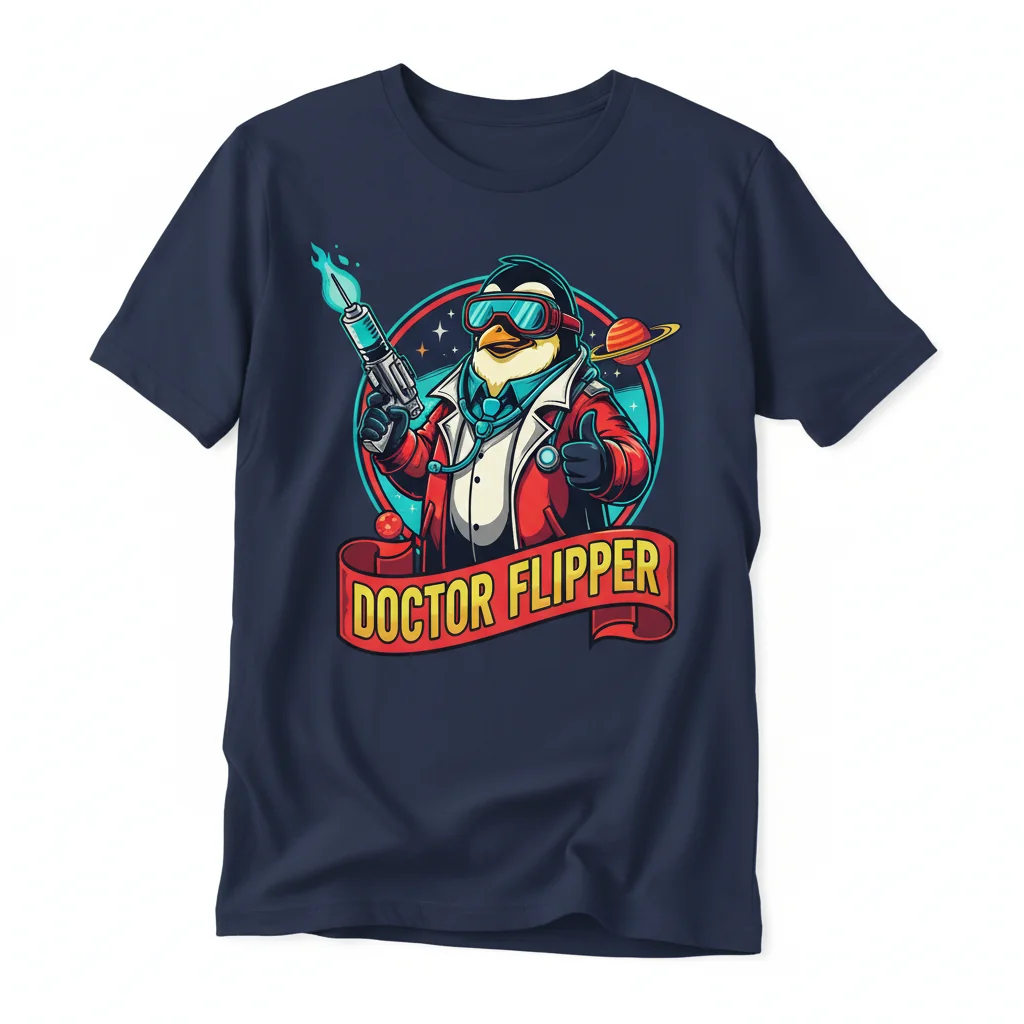 Doctor Flipper Relaxed Fit T-Shirt - Comfortable Unisex Tee