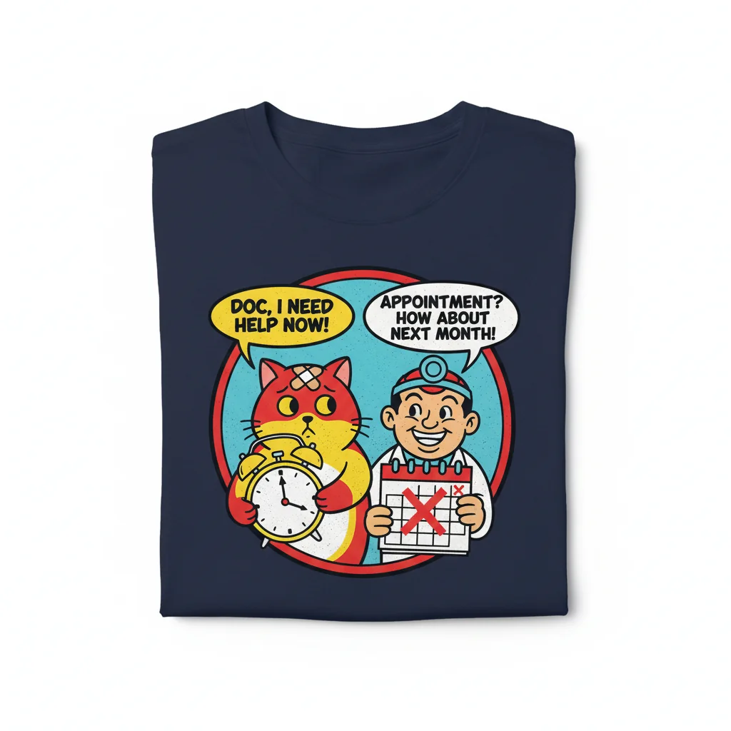 Doctor's Appointment Cartoon Meme Essential T-Shirt - Funny Medical Humor Tee