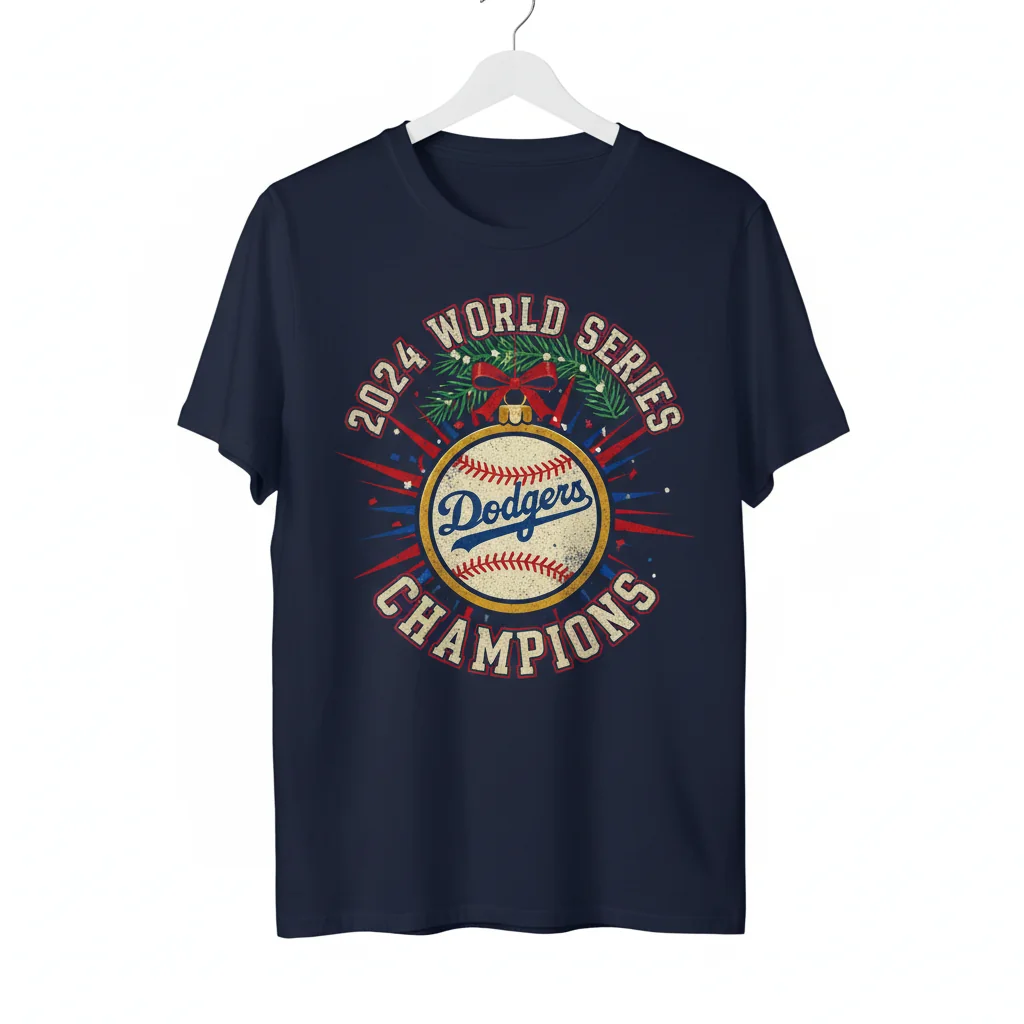 Celebrate Greatness: 2024 Dodgers World Series Champions Commemorative Ornament