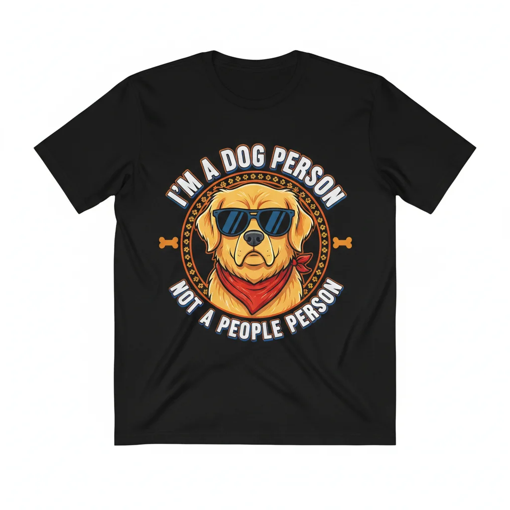 Soy una Persona de Perros, No de Personas: Camiseta Clásica de Memes de Perros