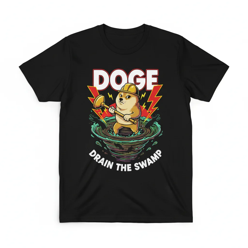 Doge Drain The Swamp: Ultra-Durable, Eco-Friendly Tee