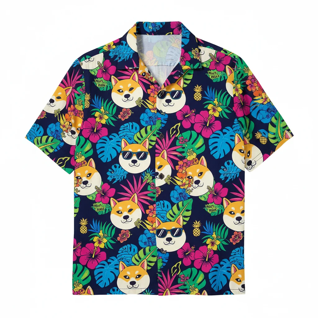 Doge Meme Hawaiian Shirt – Iconic Shibes, Tropical Vibes