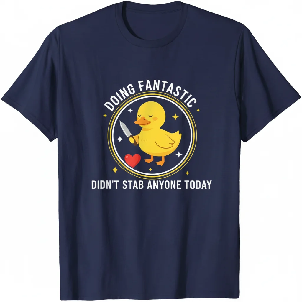 Fantiastic Day Duck Tee: Your Feel-Good, Stab-Free Statement