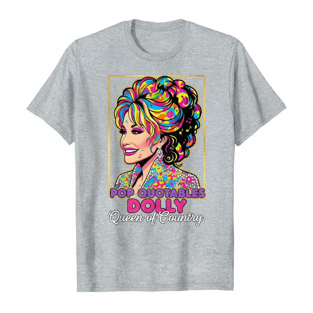 Dolly Parton Silhouette Premium Unisex T-Shirt – Fade-Resistant & Comfortable