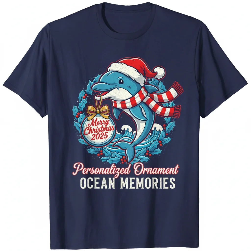 Dolphin Cute Merry Christmas 2025 Personalized Ornament: Lasting Joy & Vibrant Memories