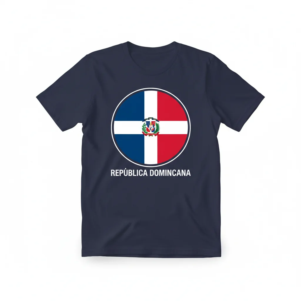 Camiseta Bandera República Dominicana - Tu Espíritu Dominicano con Estilo
