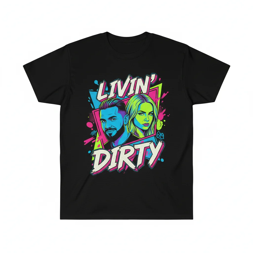 Dominik Mysterio and Liv Morgan Livin’ Dirty Tee