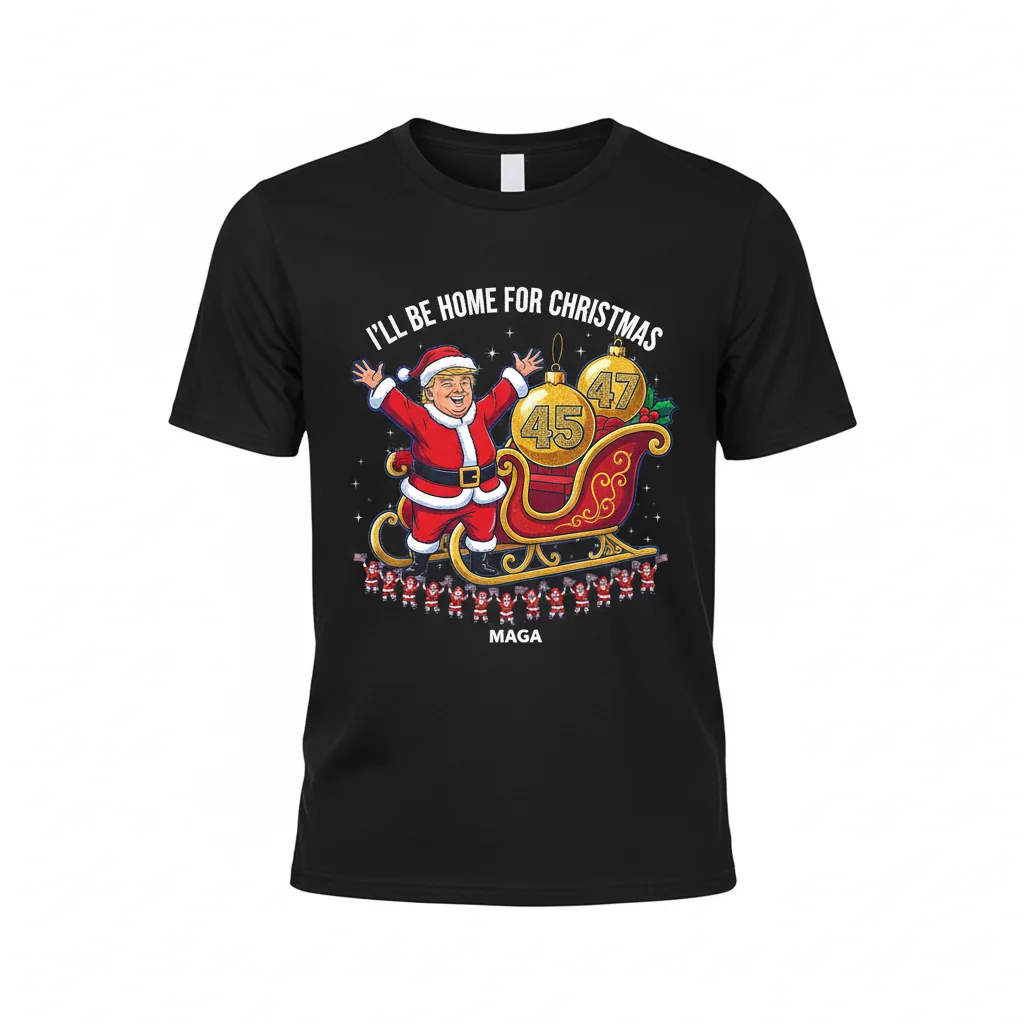 Trump 4547: Dancing MAGA Christmas Tee