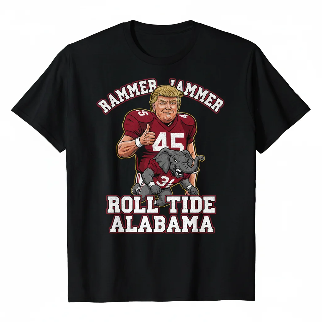 Trump Bama Roll Tide Jersey Tee