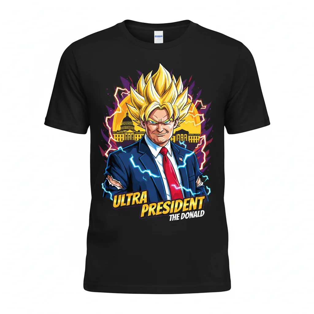 Donald Trump Super Saiyan President T-Shirt: Lasting Style & Comfort