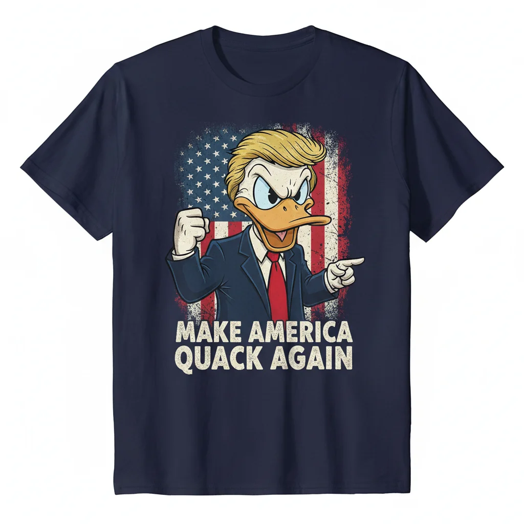 The "Trump-Duck Fusion" Essential T-Shirt: A Statement of Playful Irony
