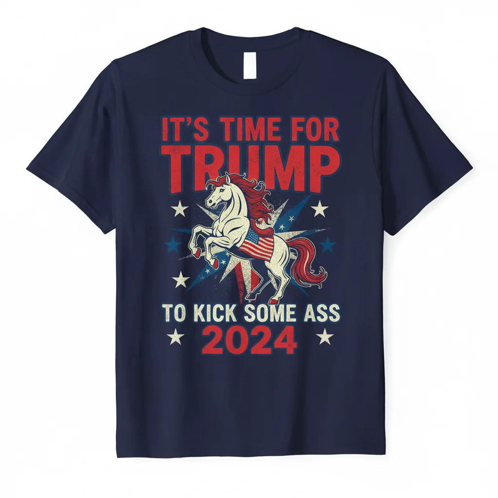 Trump 2024: Time to Kick Ass – The Spirit of Victory Tee