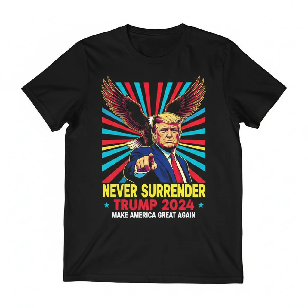 Trump 2024: Never Surrender Tee