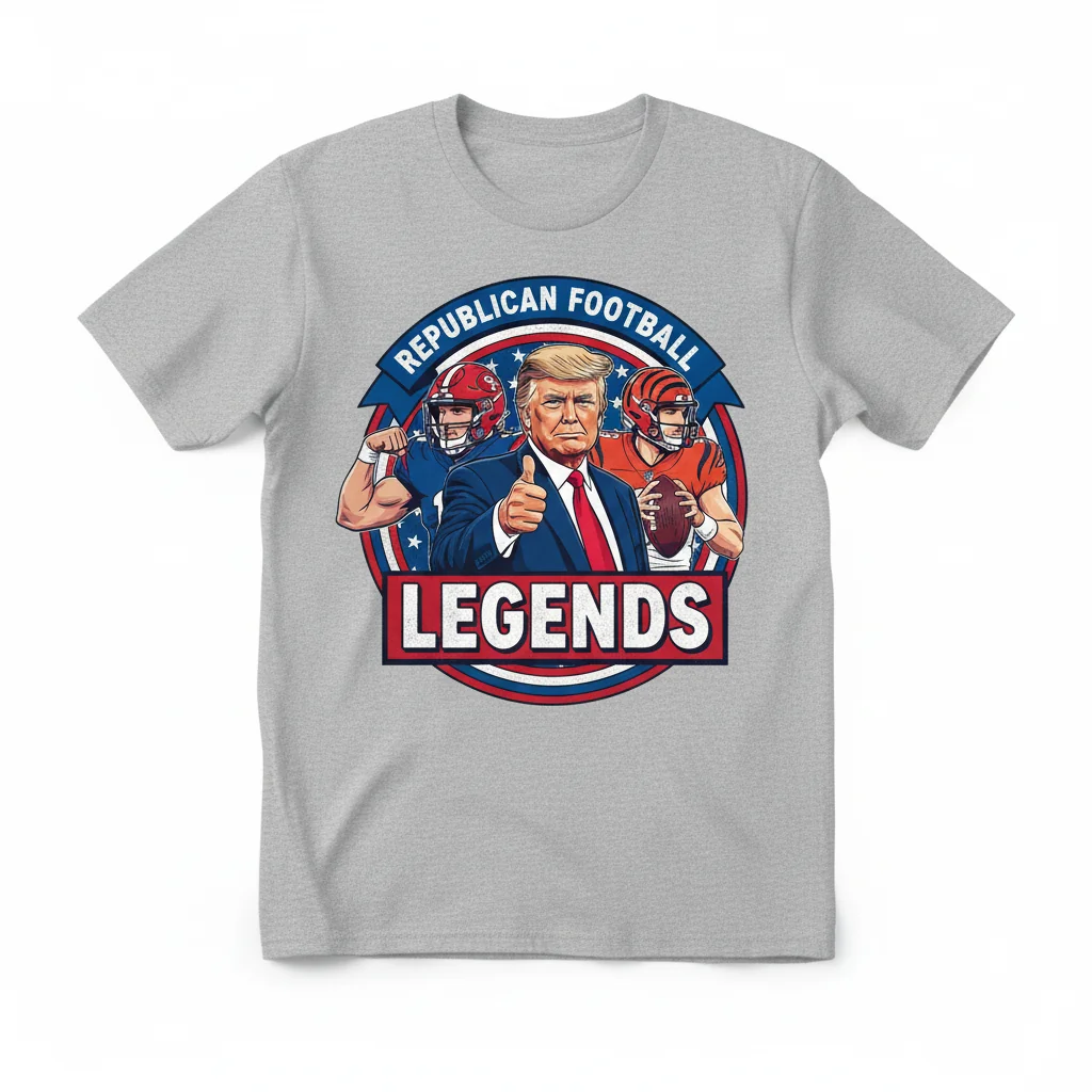 Donald Trump Nick Bosa Joe Burrow Legends Republican T-Shirt - Premium Cotton Tee