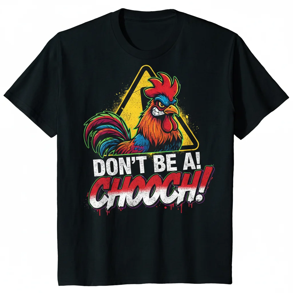 Don't Be a Chooch Shirt - Humorous Slogan Tee