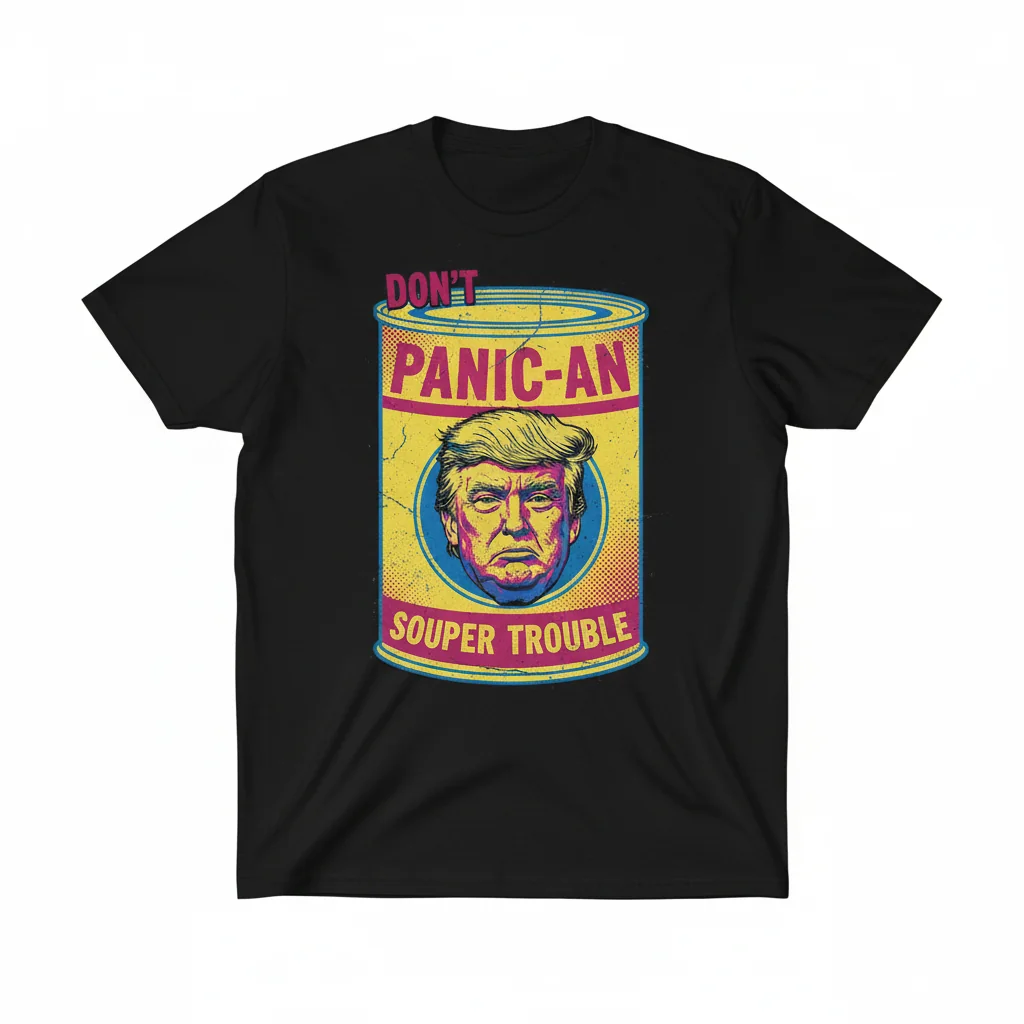Home 5 Don’t Be a Panican – Pop Art Can Essential T-Shirt