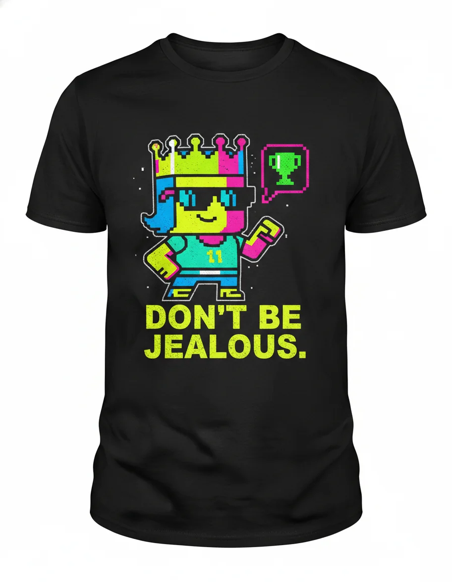 Don't Be Jealous T-Shirt | Funny Slogan Graphic Tee