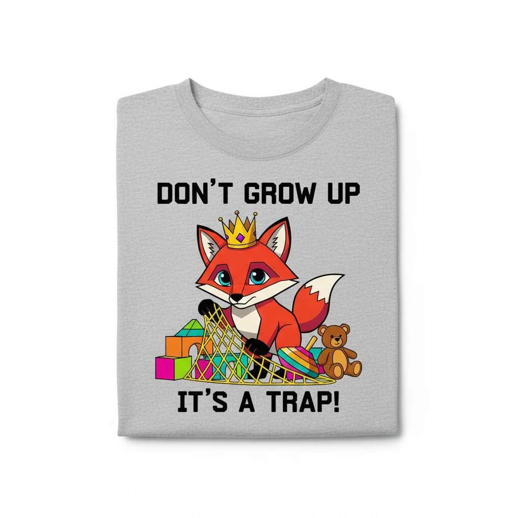 Don't Grow Up It's a Trap Shirt - Funny Adulting Tee