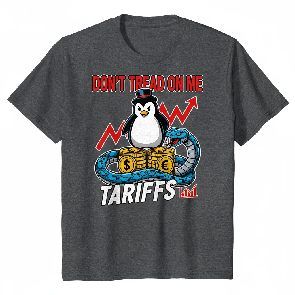 Don’t Tread on Me Penguin Tariffs Shirt: Ultra-Durable, Eco-Ink Tee