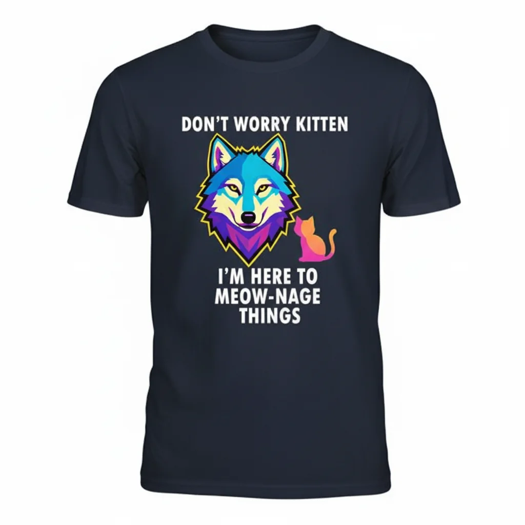 Don't Worry Kitten Funny Wolf Meme Essential T-Shirt