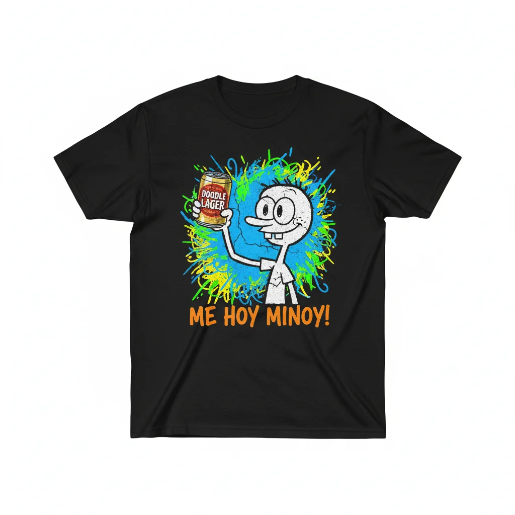 DoodleBob Miller Lite Funny Meme T-Shirt | Premium Cotton